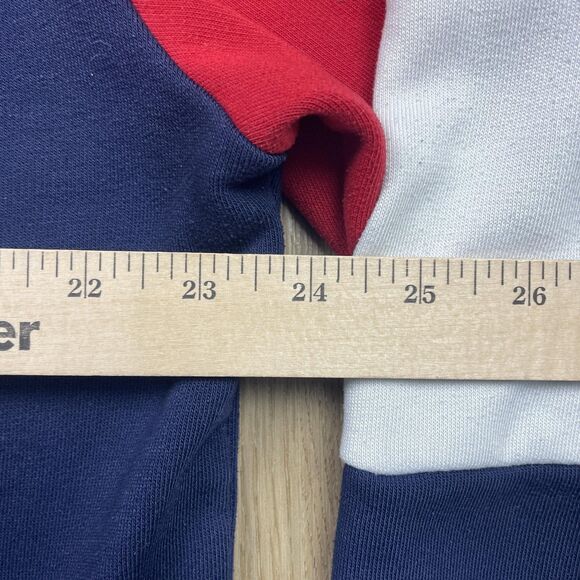 Polo Ralph Lauren Hoodie Mens Large Navy Red White Colorblock 1967 Flag Pony - Picture 11 of 13